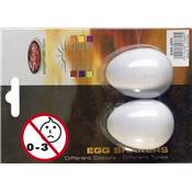 --- DISCONTINUE ---Stagg EGG-2WH - Oeufs sonores blanc 20g