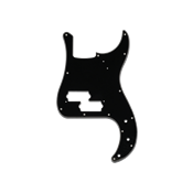 Yellow Parts EZ1106B - Pickguard (Plaque de Protection) Basse Précision Noire