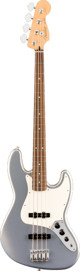 Fender Mexico Jazz Bass Player Pau Ferro Silver - Basse Electrique