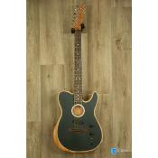 Fender Acoustasonic Player Brushed Black Touche Palissandre - Guitare électrique - électro-acoustique avec Gig Bag Fender