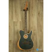 Fender Acoustasonic Player Brushed Black Touche Palissandre - Guitare électrique - électro-acoustique avec Gig Bag Fender