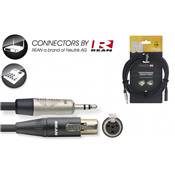 --- DISCONTINUE ---Stagg NAC5MPSMX4FR - Câble Audio Rean Mini-Jack Mal / Mini XLR4 Fem - 5M