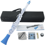 Nuvo CLARINEO - clarinette en Ut en plastique - blanche et bleue