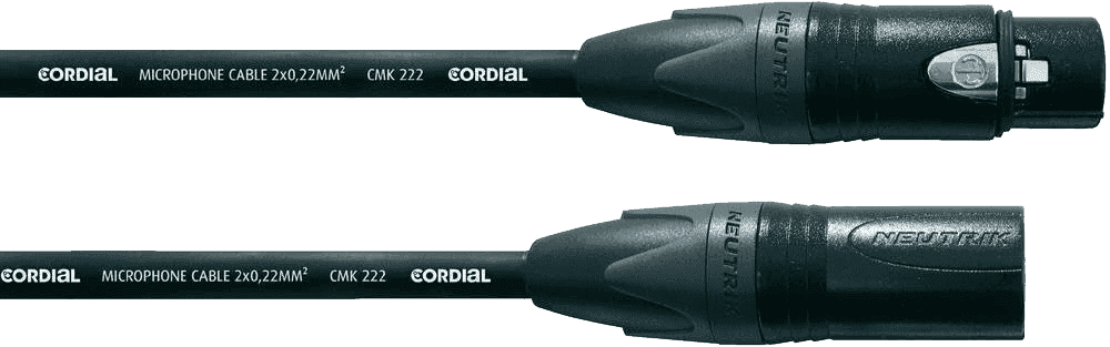 --- DISCONTINUE ---Cordial CEM1FM - câble micro neutrik xlr/xlr 1m