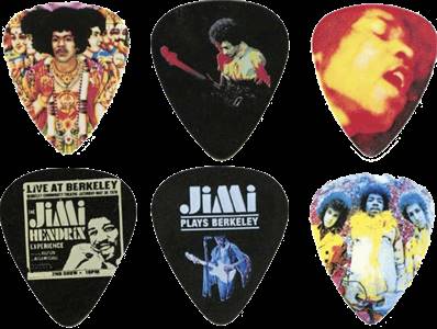--- DISCONTINUE ---Dunlop JH-PT24 - présentoir 24 boîtes de 12 jimi hendrix