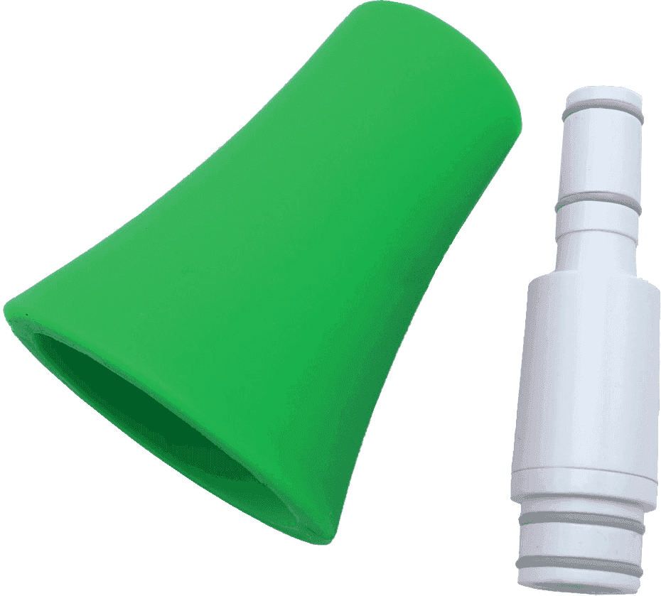 --- DISCONTINUE ---Nuvo jSAX - Bocal et Pavillon en plastique Blanc et vert pour saxophone Nuvo jSAX