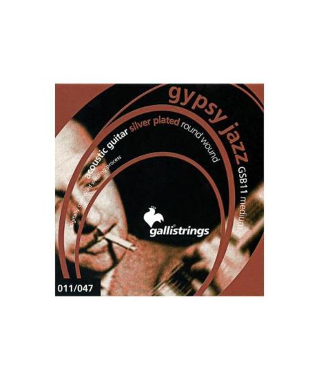 Cordes Guitare Manouche Gallistrings Gypsyjazz Medium 11-47