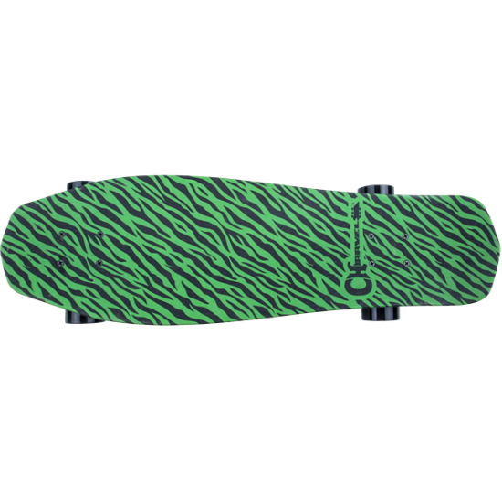 --- DISCONTINUE ---Skateboard Charvel neon Green bengal stripe by Aluminati