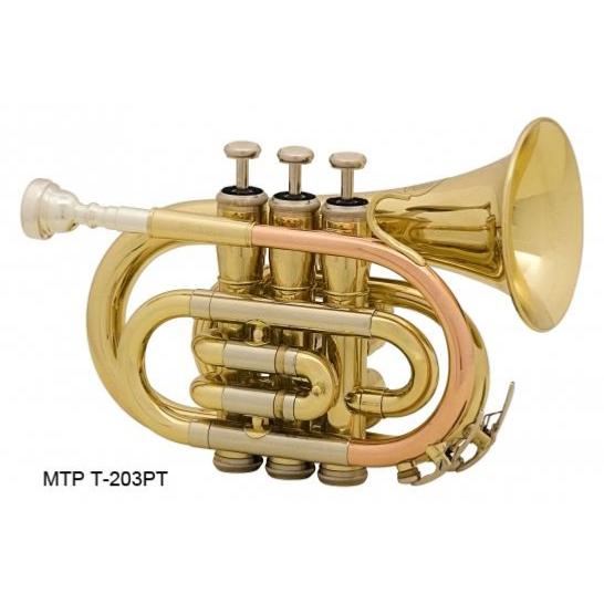 MTP T-203PT - Trompette de poche vernie