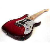 Guitare électrique Vigier Excalibur supra HSH Tremolo, clear red