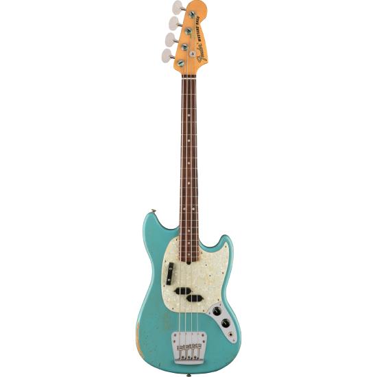 Fender JMJ Road Worn Mustang Bass Rosewood Fingerboard Faded Daphne Blue