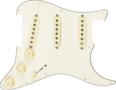 Pre-Wired Strat Pickguard, Original '57/'62 SSS, Parchment 11 Hole PG