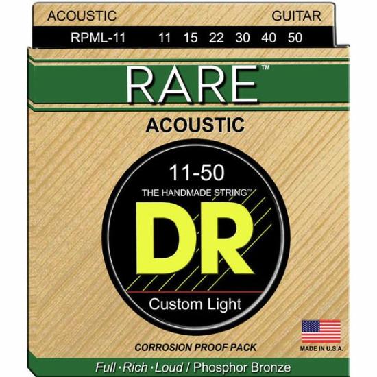 Cordes Guitare Folk Dr Rare 11-50