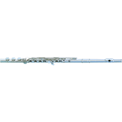 Pearl Flûte 665R - flute ut quantz patte d'ut - Tête argent, clétage en ligne