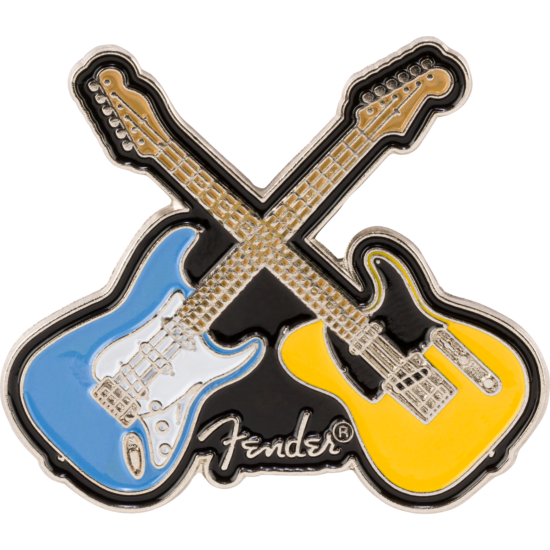 Fender Crossed Guitars Enamel Pin, Multi-Color