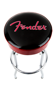 Fender Red Sparkle Logo Barstool, Black/Red Sparkle 30