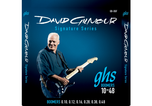 GHS DGF - Jeu de Cordes Guitare Electrique Signature Bleu 10-48