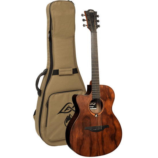 guitare electro-acoustique lag guitare acoustique sauvage auditorium pan coupé électro gaucher