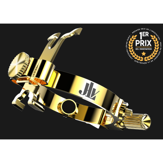 JLV SOUND - Ligature JLV plaquée Or pour saxophone Ténor