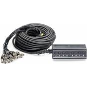 Stagg NSB-30/12X4XR - Boitier multicâches 12 XLR Mal / 4 XLR Fem - 30M