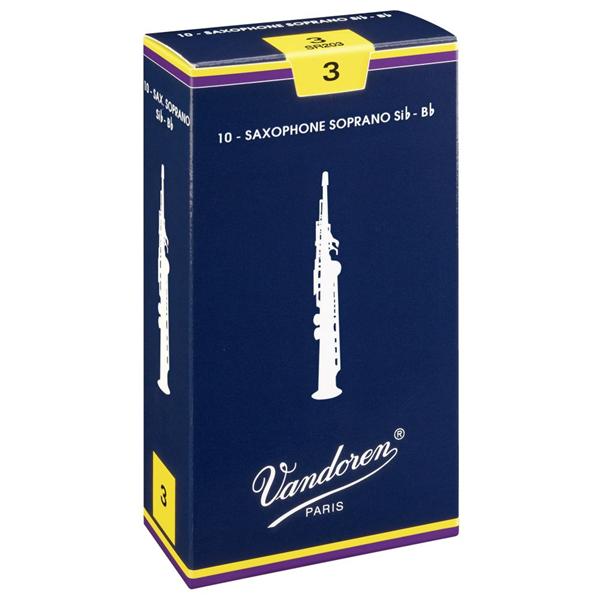 Vandoren SR2025 - Traditionnelles force 2.5 - anches saxophone soprano - boite de 10