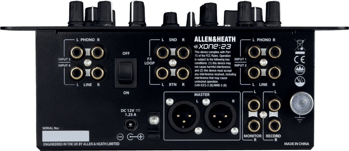 Allen & Heath XONE-23 - console dj 2 voies stéréo, 2 out stéréo