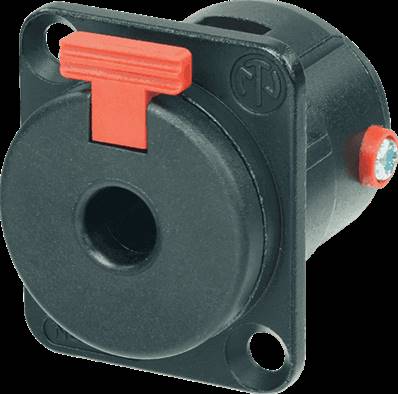 --- DISCONTINUE ---Neutrik NJ3FP6C-BAG - emb. jack noire compatib. séries d