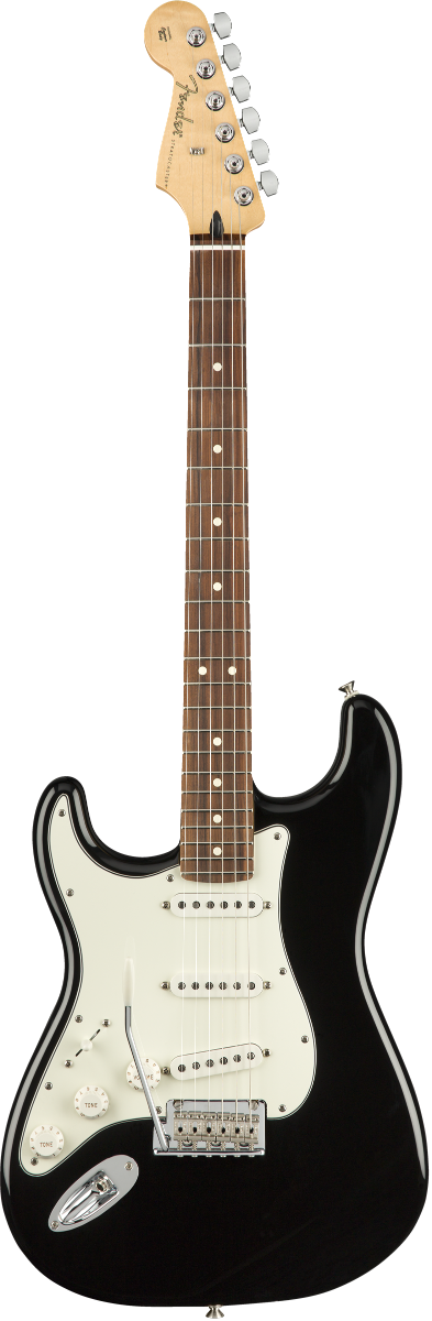 Fender Stratocaster Mexicaine Player Gaucher Black touche Pao Ferro