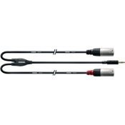 Cordial CFY3WMM-LONG - câble bretelle 3,5mm st./2x xlr m. longs 3m