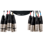 Cordial CML8-0FM5C - multipaire rean 8 xlr mâles/8 xlr femelles 5m