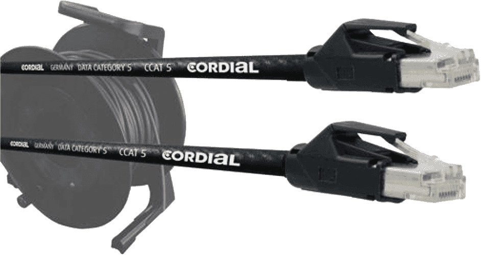 Cordial CSE50-HH5-SD - bobine de scène cat5 rj45/rj45 50m