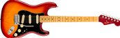 American Ultra Luxe Stratocaster, Maple Fingerboard, Plasma Red Burst