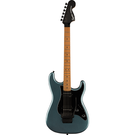 ---DISCONTINUE---Contemporary Stratocaster HH FR, Roasted Maple Fingerboard, Black Pickguard, Gunmetal Metallic