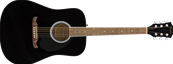 FA-125 Dreadnought, Walnut Fingerboard, Black