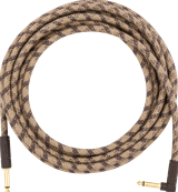 Festival Instrument Cable, Straight/Angle, 18.6', Pure Hemp, Brown Stripe