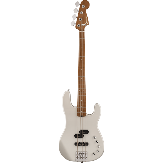 ---DISCONTINUE---Pro-Mod San Dimas Bass PJ IV, Caramelized Maple Fingerboard, Platinum Pearl