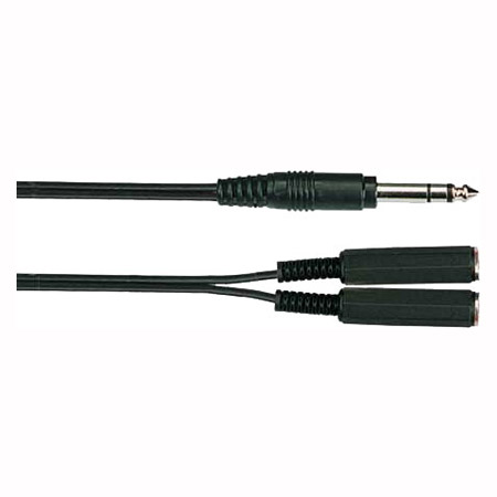 Yellow Cable B2FST - Cable Audio 2 Jacks Mono Femelle/1 Jack Stéréo Mâle