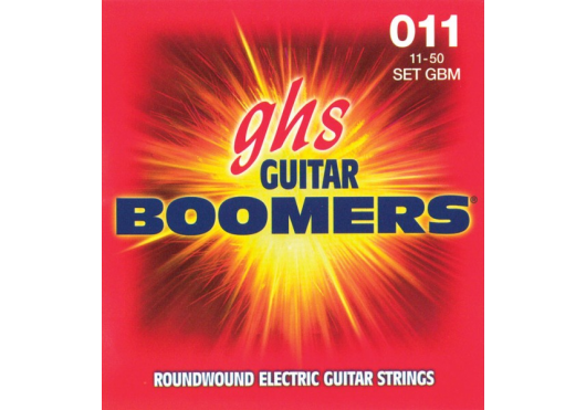 GHS GBM - Jeu de Cordes Guitare Electrique Boomers Medium 11-50