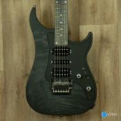 --- DISCONTINUE ---Vigier Excalibur Custom HSH Floyd rose velours noir manche érable teinté