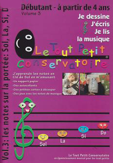 --- DISCONTINUE ---Je dessine j écris je lis la musique Vol 3 - les notes sur la portée Sol, La, Si, Do