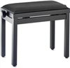 Banquette Piano Stagg PB39 noire avec assise noire lisse