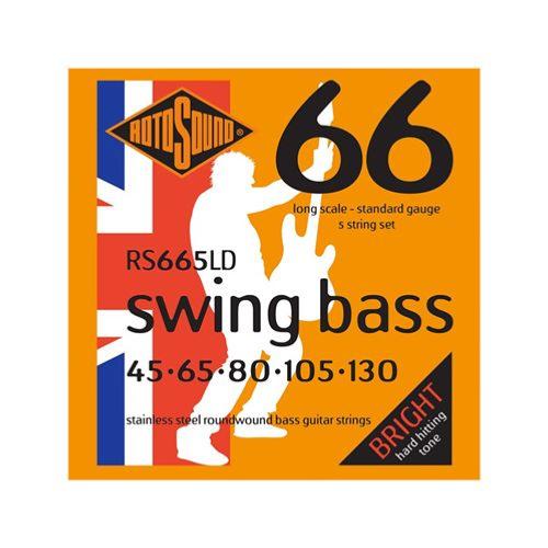 --- DISCONTINUE ---Cordes Basse Electrique Rotosound Swing 5 Cordes 45-130