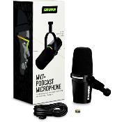 micros numeriques shure micro numérique podcast noir
