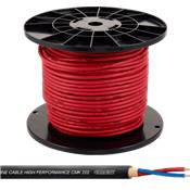 Cordial CMK222RED100 - 2x 0,22mm² rouge - 100m