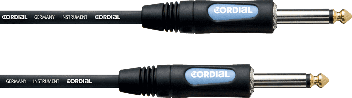 Cordial CCFI0.9PP - câble instru rean 2x 6,35 droits - 0.9 m