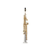 Jupiter JSS1100SGQ - saxophone soprano argenté, clés vernies, 2 bocaux Sona Pure