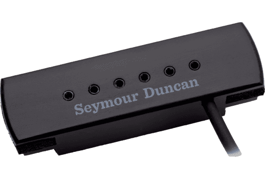 micro guitare acoustique seymour duncan woody hum-canceling, plots, noir