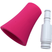 Nuvo jSAX - Bocal et Pavillon en plastique blanc et rose pour saxophone NUVO jSAX