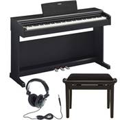 Yamaha YDP144B - Pack piano numérique noir avec banquette et casque