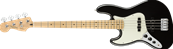 Player Jazz Bass Left-Handed, Maple Fingerboard, Black